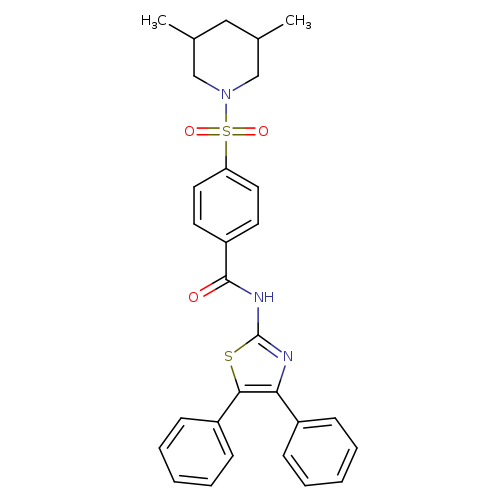 4-[(3,5-dimethylpiperidin-1-yl)sulfonyl]-N-(4,5-diphenyl-1,3-thiazol-2-yl)benzamide