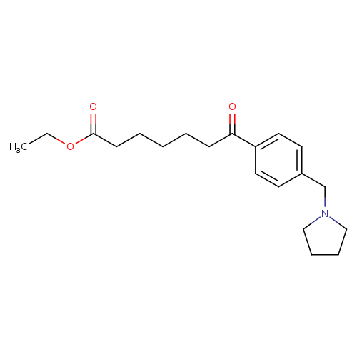 Ethyl 7-oxo-7-[(4-pyrrolidinomthyl)phenyl]heptanoate