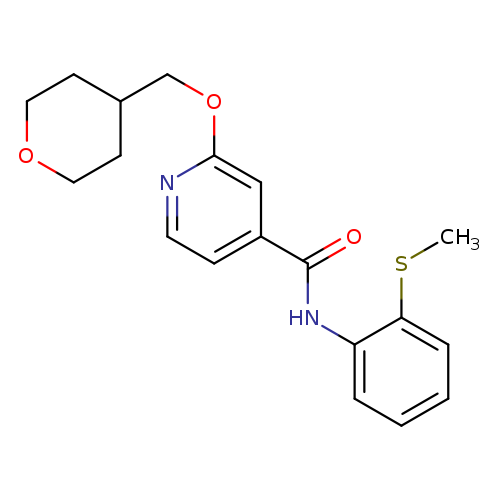 N-[2-(methylsulfanyl)phenyl]-2-[(oxan-4-yl)methoxy]pyridine-4-carboxamide