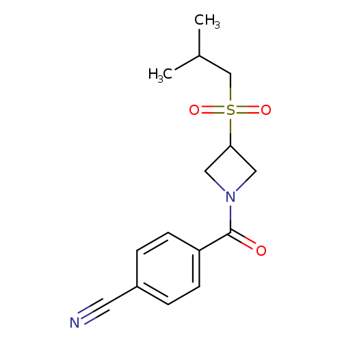 4-[3-(2-methylpropanesulfonyl)azetidine-1-carbonyl]benzonitrile