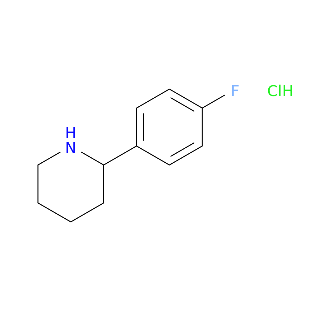 2-(4-Fluorophenyl)piperidine, HCl
