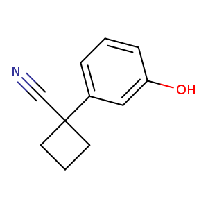 1-(3-hydroxyphenyl)cyclobutane-1-carbonitrile