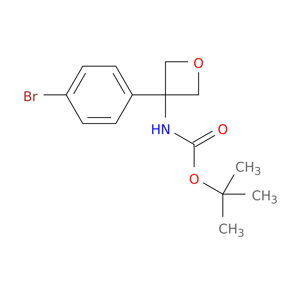 tert-Butyl (3-(4-bromophenyl)oxetan-3-yl)carbamate