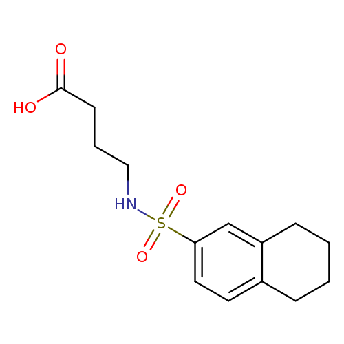 4-(5,6,7,8-tetrahydronaphthalene-2-sulfonamido)butanoic acid