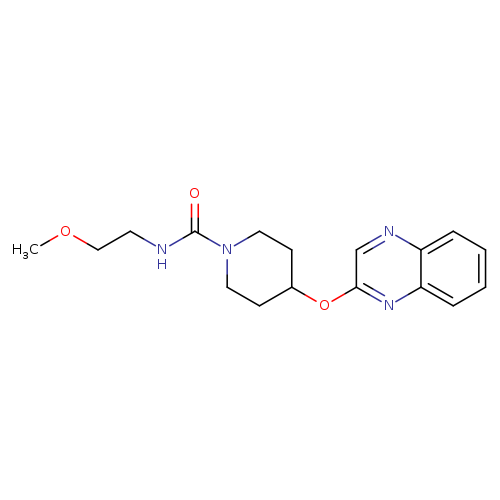 N-(2-methoxyethyl)-4-(quinoxalin-2-yloxy)piperidine-1-carboxamide