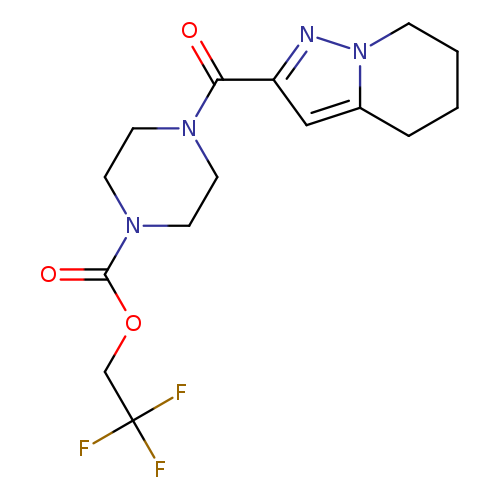 2,2,2-trifluoroethyl 4-{4H,5H,6H,7H-pyrazolo[1,5-a]pyridine-2-carbonyl}piperazine-1-carboxylate