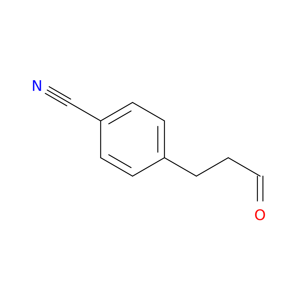 4-(3-oxopropyl)benzonitrile
