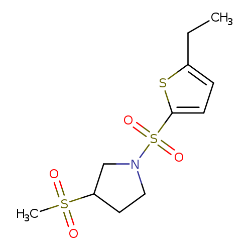 1-[(5-ethylthiophen-2-yl)sulfonyl]-3-methanesulfonylpyrrolidine
