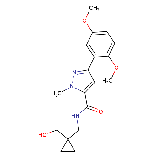 3-(2,5-dimethoxyphenyl)-N-{[1-(hydroxymethyl)cyclopropyl]methyl}-1-methyl-1H-pyrazole-5-carboxamide