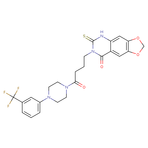 7-(4-oxo-4-{4-[3-(trifluoromethyl)phenyl]piperazin-1-yl}butyl)-6-sulfanylidene-2H,5H,6H,7H,8H-[1,3]dioxolo[4,5-g]quinazolin-8-one