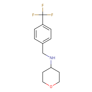 N-{[4-(Trifluoromethyl)phenyl]methyl}oxan-4-amine