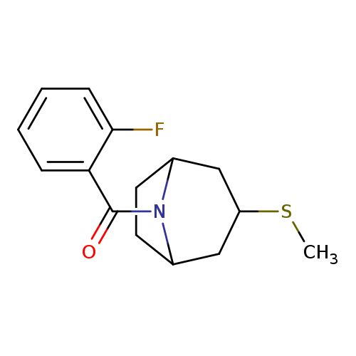 8-(2-fluorobenzoyl)-3-(methylsulfanyl)-8-azabicyclo[3.2.1]octane