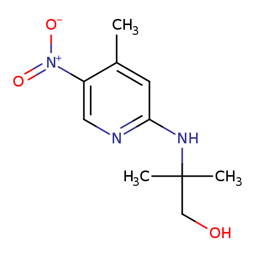 2-({5-nitro-4-methyl-2-pyridinyl}amino)-2-methyl-1-propanol