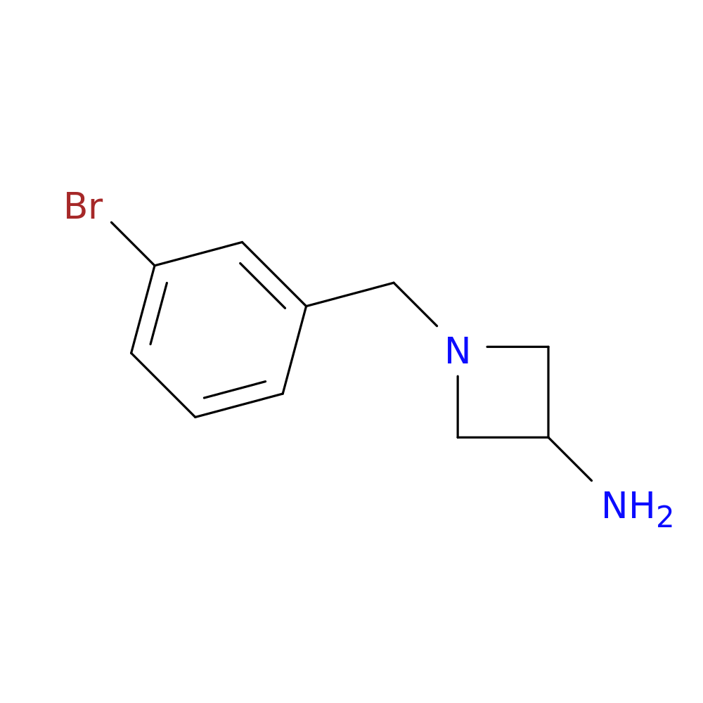 1-[(3-bromophenyl)methyl]azetidin-3-amine