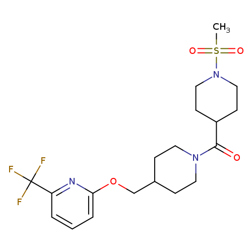 2-{[1-(1-methanesulfonylpiperidine-4-carbonyl)piperidin-4-yl]methoxy}-6-(trifluoromethyl)pyridine