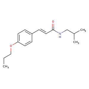 (2E)-N-(2-methylpropyl)-3-(4-propoxyphenyl)prop-2-enamide