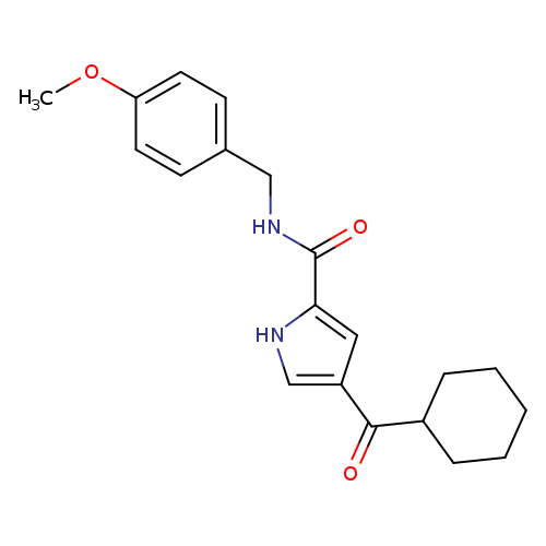 4-cyclohexanecarbonyl-N-[(4-methoxyphenyl)methyl]-1H-pyrrole-2-carboxamide