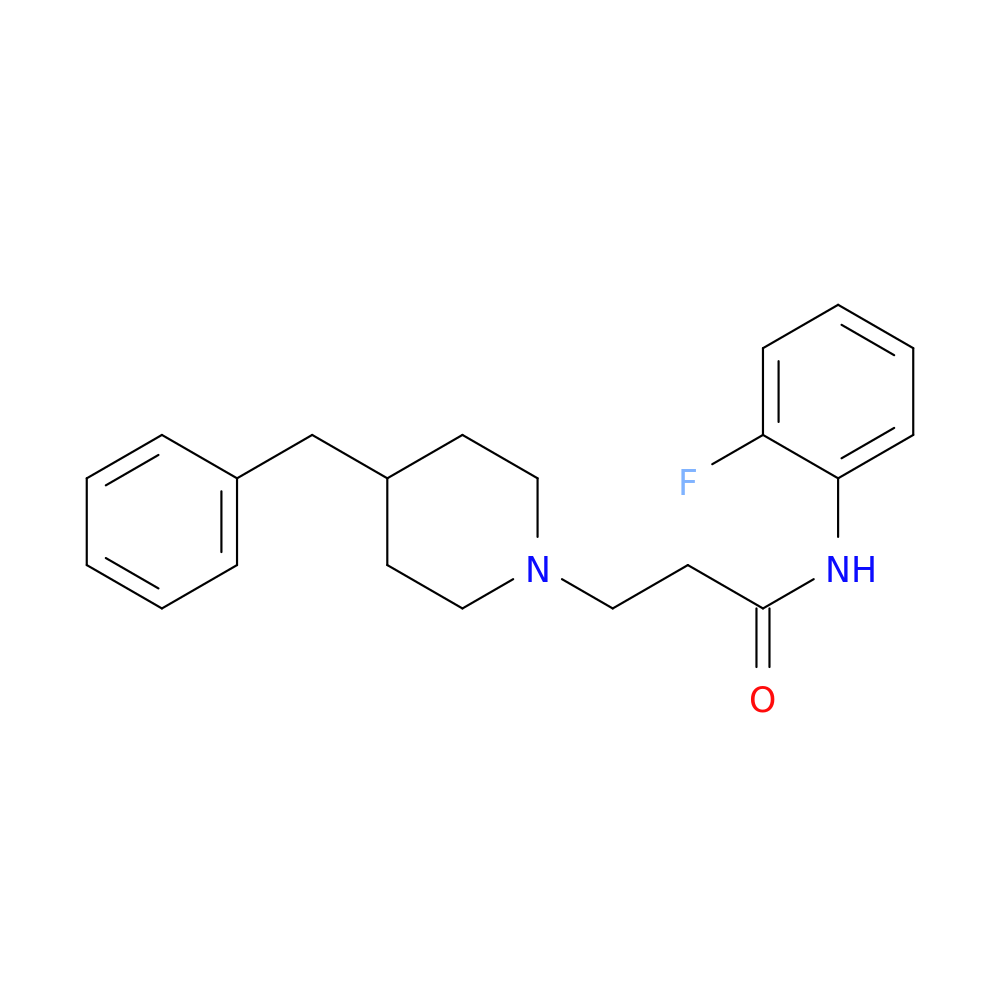 3-(4-benzylpiperidin-1-yl)-N-(2-fluorophenyl)propanamide
