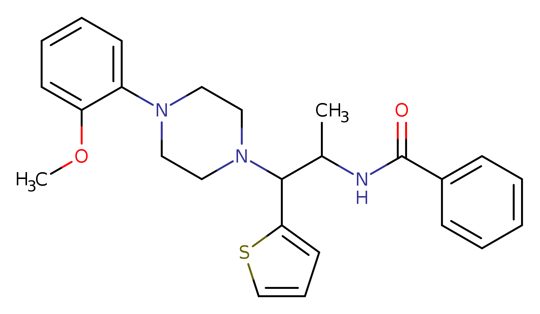 N-{1-[4-(2-methoxyphenyl)piperazin-1-yl]-1-(thiophen-2-yl)propan-2-yl}benzamide