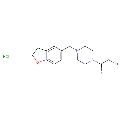 2-chloro-1-[4-(2,3-dihydro-1-benzofuran-5-ylmethyl)piperazin-1-yl]ethan-1-one hydrochloride