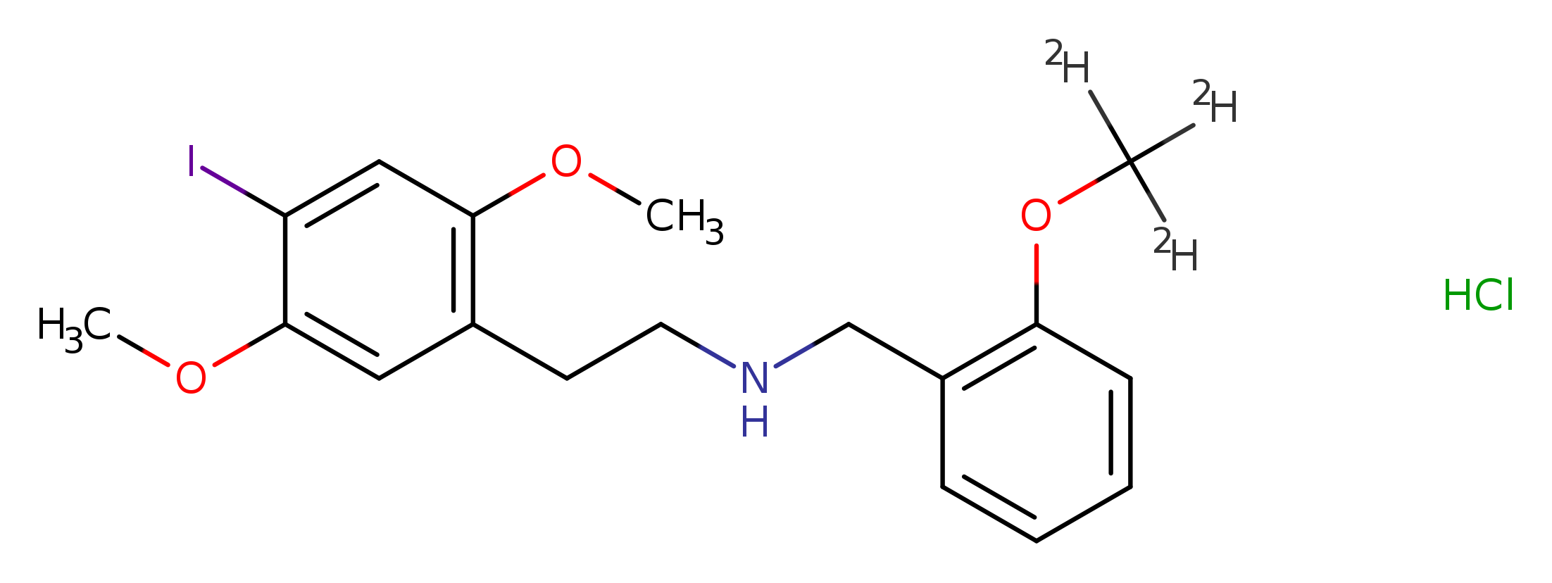 4-iodo-2,5-dimethoxy-N-[(2-methoxyphenyl)methyl]-benzeneethanamine-d3,monohydrochloride