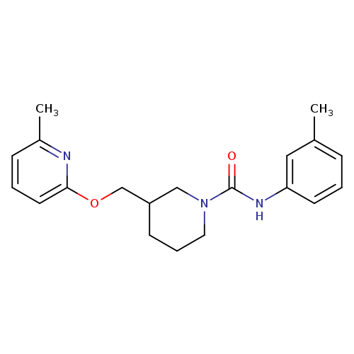 N-(3-methylphenyl)-3-{[(6-methylpyridin-2-yl)oxy]methyl}piperidine-1-carboxamide