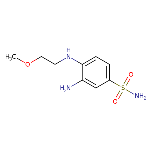 3-Amino-4-[(2-methoxyethyl)amino]benzene-1-sulfonamide