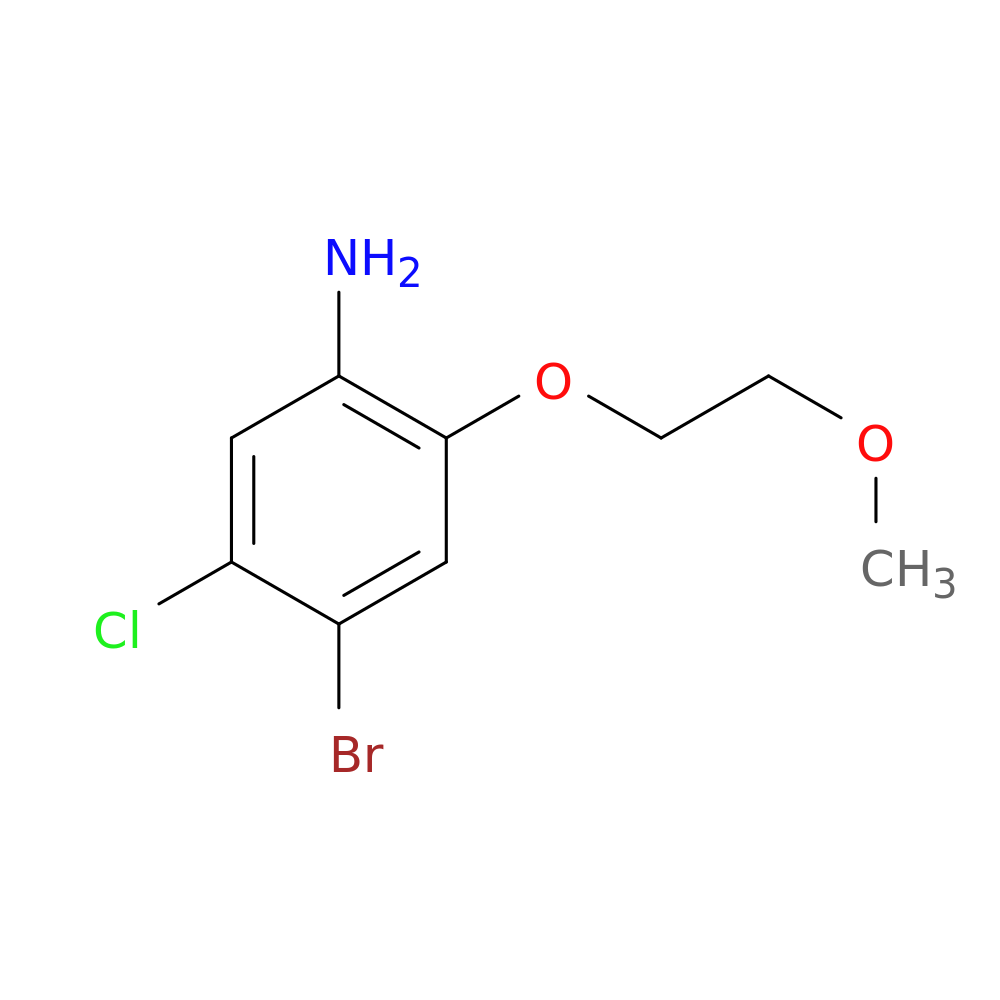 4-Bromo-5-chloro-2-(2-methoxyethoxy)aniline