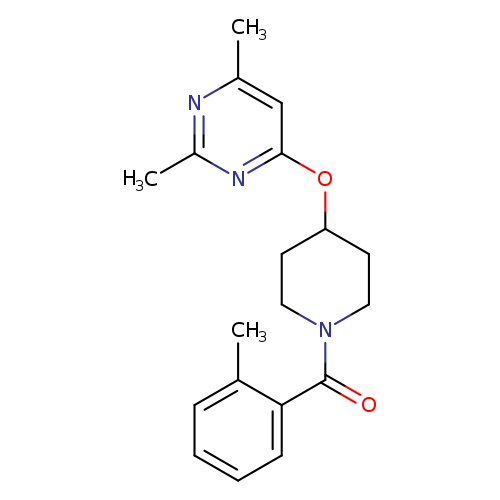 2,4-dimethyl-6-{[1-(2-methylbenzoyl)piperidin-4-yl]oxy}pyrimidine
