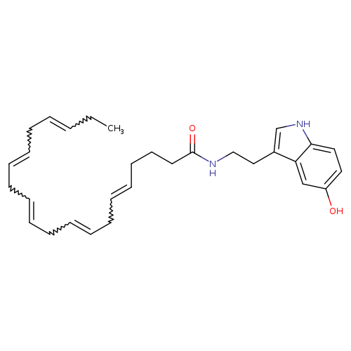 5,8,11,14,17-Eicosapentaenamide, N-[2-(5-hydroxy-1H-indol-3-yl)ethyl]-, (5Z,8Z,11Z,14Z,17Z)-