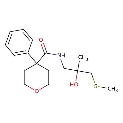 N-[2-hydroxy-2-methyl-3-(methylsulfanyl)propyl]-4-phenyloxane-4-carboxamide