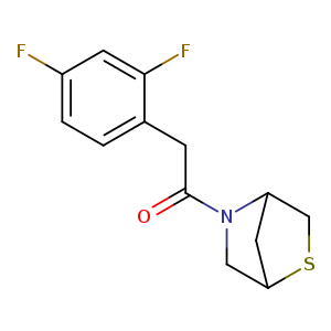 2-(2,4-difluorophenyl)-1-{2-thia-5-azabicyclo[2.2.1]heptan-5-yl}ethan-1-one