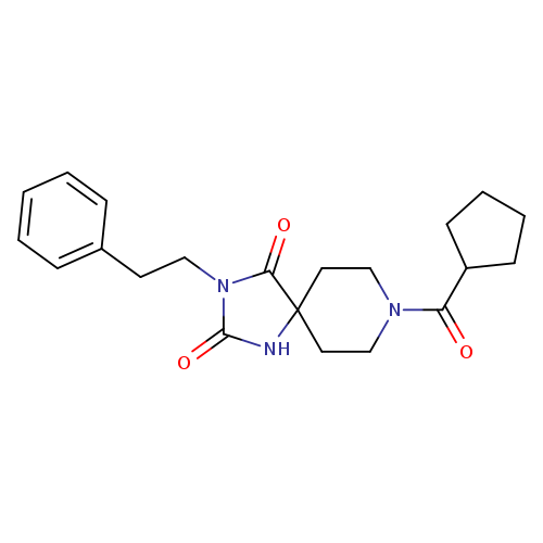 8-cyclopentanecarbonyl-3-(2-phenylethyl)-1,3,8-triazaspiro[4.5]decane-2,4-dione