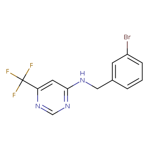 N-[(3-bromophenyl)methyl]-6-(trifluoromethyl)pyrimidin-4-amine