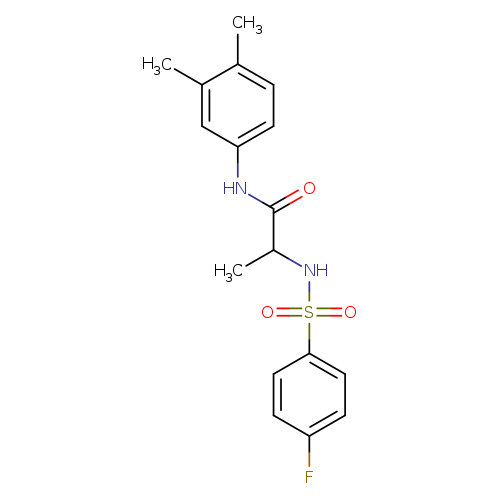 N-(3,4-dimethylphenyl)-2-(4-fluorobenzenesulfonamido)propanamide