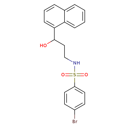 4-bromo-N-[3-hydroxy-3-(naphthalen-1-yl)propyl]benzene-1-sulfonamide