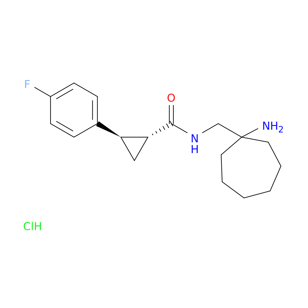 rac-(1R,2R)-N-[(1-aminocycloheptyl)methyl]-2-(4-fluorophenyl)cyclopropane-1-carboxamide hydrochloride