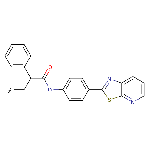 2-phenyl-N-(4-{[1,3]thiazolo[5,4-b]pyridin-2-yl}phenyl)butanamide
