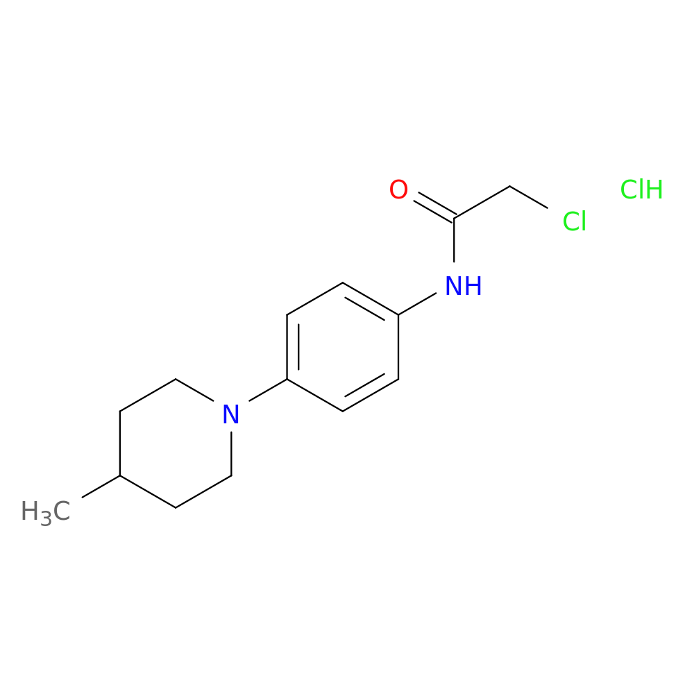 2-chloro-N-[4-(4-methylpiperidin-1-yl)phenyl]acetamide hydrochloride