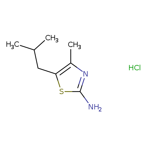 4-methyl-5-(2-methylpropyl)-1,3-thiazol-2-amine hydrochloride