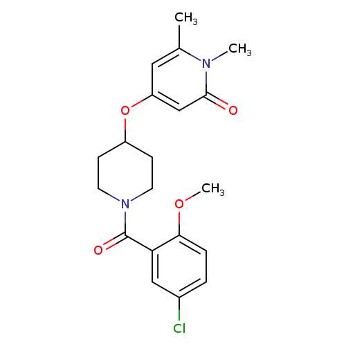 4-{[1-(5-chloro-2-methoxybenzoyl)piperidin-4-yl]oxy}-1,6-dimethyl-1,2-dihydropyridin-2-one