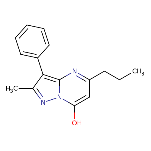 2-Methyl-3-phenyl-5-propyl-pyrazolo[1,5-a]pyrimidin-7-ol