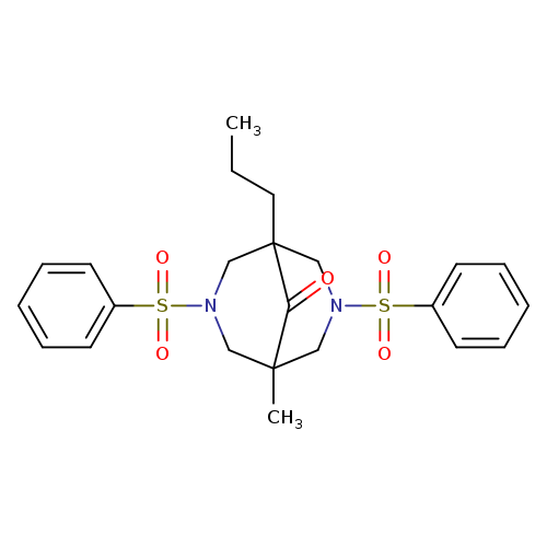 1-methyl-3,7-bis(phenylsulfonyl)-5-propyl-3,7-diazabicyclo[3.3.1]nonan-9-one