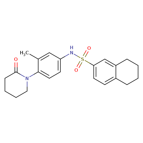 N-[3-methyl-4-(2-oxopiperidin-1-yl)phenyl]-5,6,7,8-tetrahydronaphthalene-2-sulfonamide