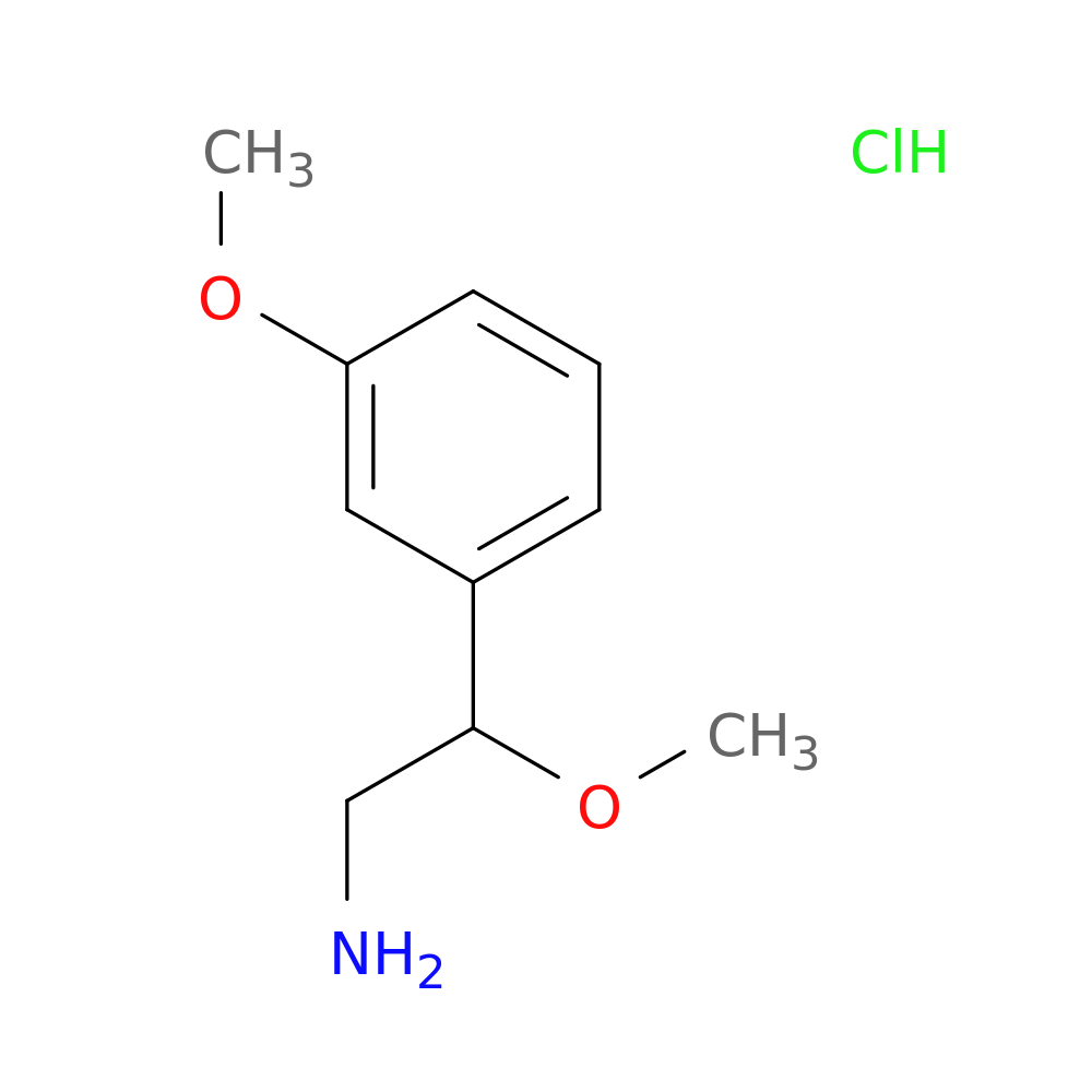 2-methoxy-2-(3-methoxyphenyl)ethan-1-amine hydrochloride