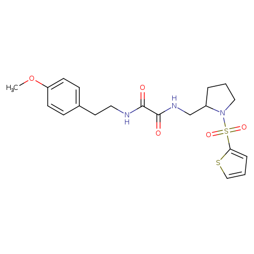 N'-[2-(4-methoxyphenyl)ethyl]-N-{[1-(thiophene-2-sulfonyl)pyrrolidin-2-yl]methyl}ethanediamide