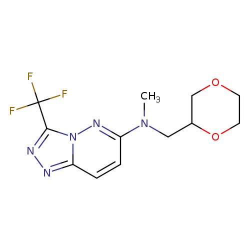 N-[(1,4-dioxan-2-yl)methyl]-N-methyl-3-(trifluoromethyl)-[1,2,4]triazolo[4,3-b]pyridazin-6-amine