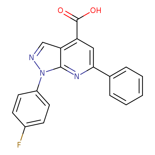 1-(4-fluorophenyl)-6-phenyl-1H-pyrazolo[3,4-b]pyridine-4-carboxylic acid