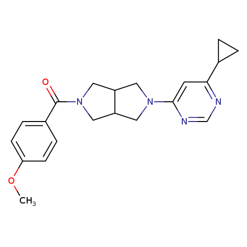 4-cyclopropyl-6-[5-(4-methoxybenzoyl)-octahydropyrrolo[3,4-c]pyrrol-2-yl]pyrimidine