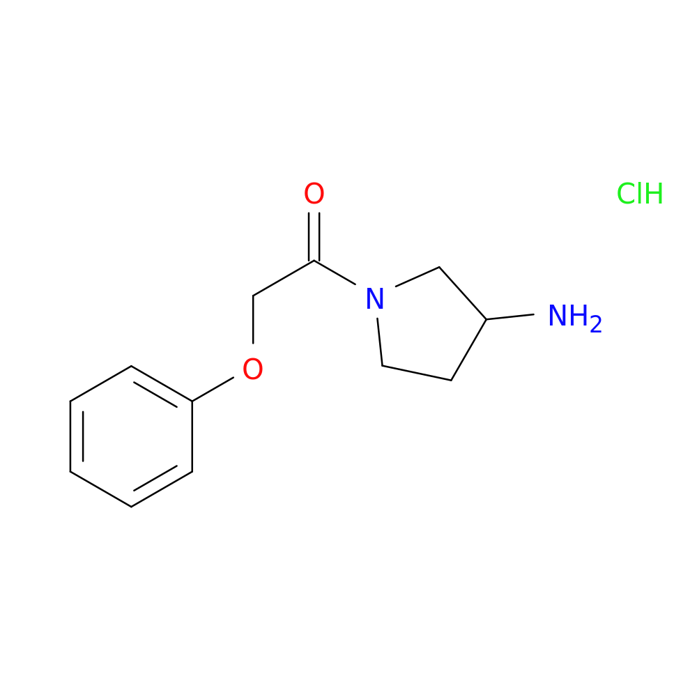 1-(3-Aminopyrrolidin-1-yl)-2-phenoxyethan-1-one hydrochloride